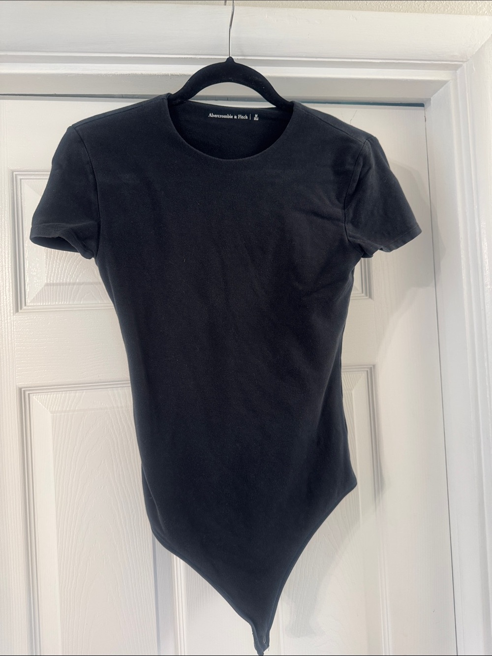 Abercrombie & Fitch Black Short-Sleeve Bodysuit